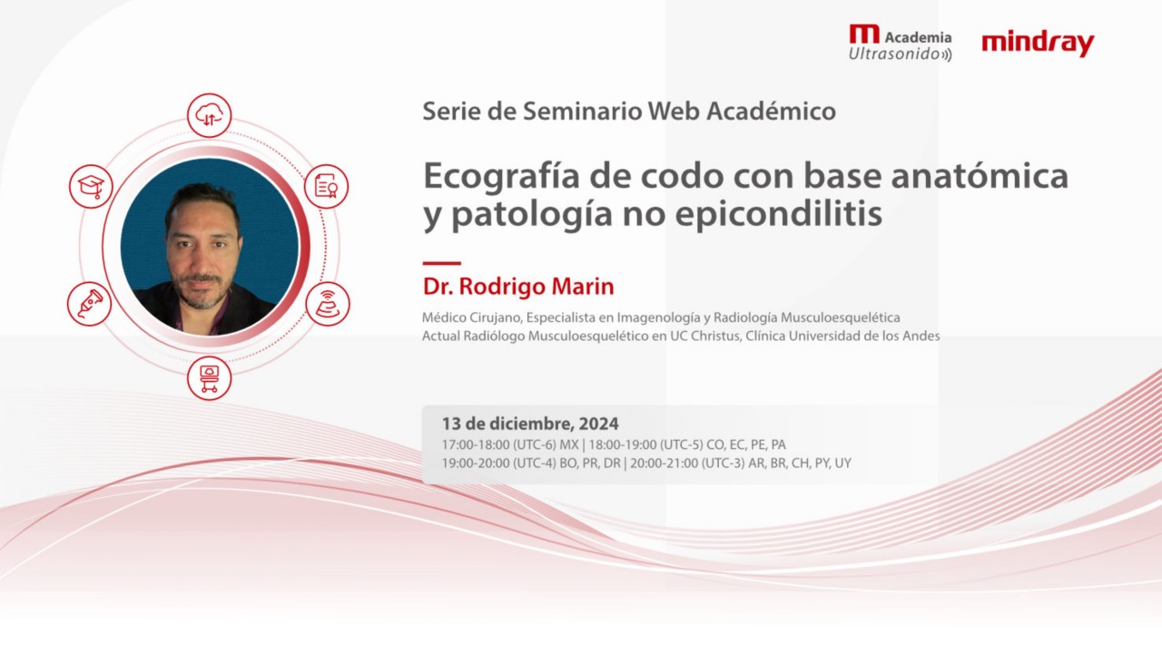 Ecografía de codo con base anatómica y patología no epicondilitis